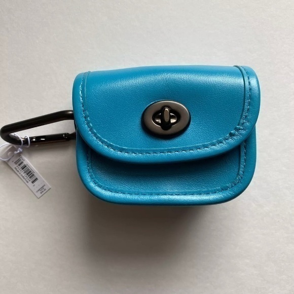 Coach Heritage Crossbody Vivid Turquoise Bundle Crossbody, Turnlock & Card Case - Picture 3 of 4